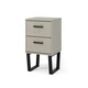 image 2 of Texas, 2 Drawer Bedside Cabinet Grey