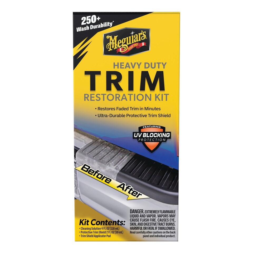 image 1 of Meguiar's Heavy Duty Trim Restoration Kit Black Plastic G250100EU