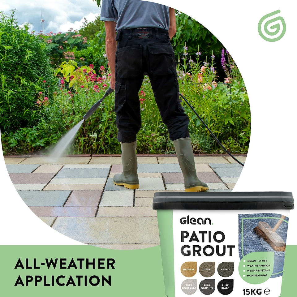 image 1 of Glean Patio Grout - Grey - 15kg