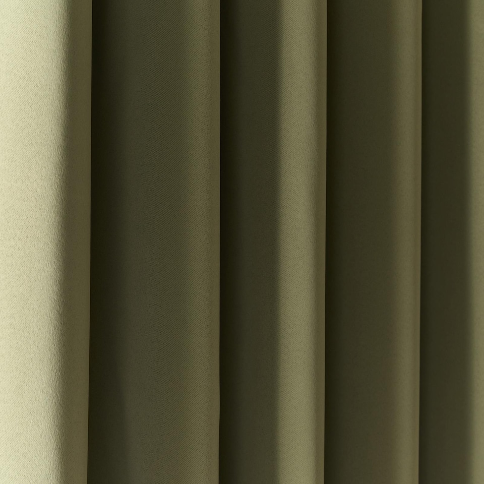 image 1 of OHS Essentials Eyelet Blackout Thermal Curtain Pair - 66x54 inch | Green | Olive