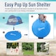 image 4 of Outsunny Portable Automatic Pop Up Beach Tent Outdoor Camp Shelter Blue