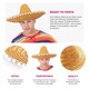 image 3 of Orange Mexican Sombrero – Fancy Dress Hat with Pom-Pom Trim Yellow | One Size