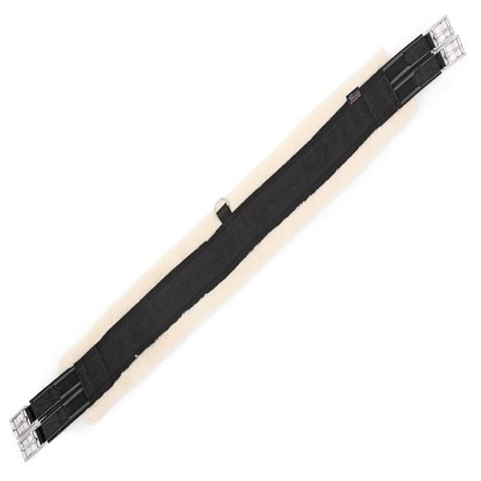 image 1 of Shires Fleece Lined Girth Black | 54 Inch