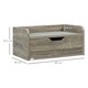 image 3 of HOMCOM Floating Nightstand Set of 2, Nightstand with Drawer, Grey