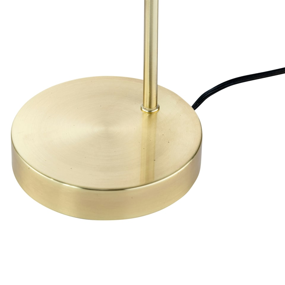 image 1 of Victoria - Satin Brass Touch Lamp with Frosted Glass Shade Bronze | White