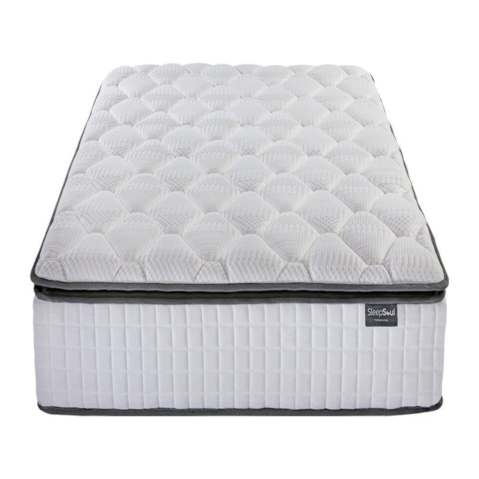 image 1 of SleepSoul Bliss 800 Pocket Memory Pillow Top Mattress White | Double