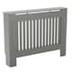 image 8 of Vida Designs Chelsea Radiator Cover Painted MDF Slatted Cabinet, Grey, 112cm
