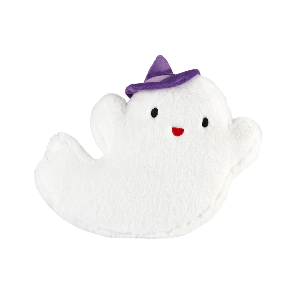 image 1 of Catherine Lansfield Halloween Ghosts 3D Shaped Cushion | White | 35 x 42 cm