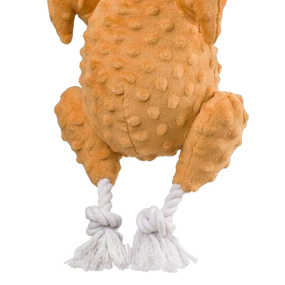image 1 of House Of Paws Roast Turkey Christmas Rope Dog Toy - Brown/White - One Size