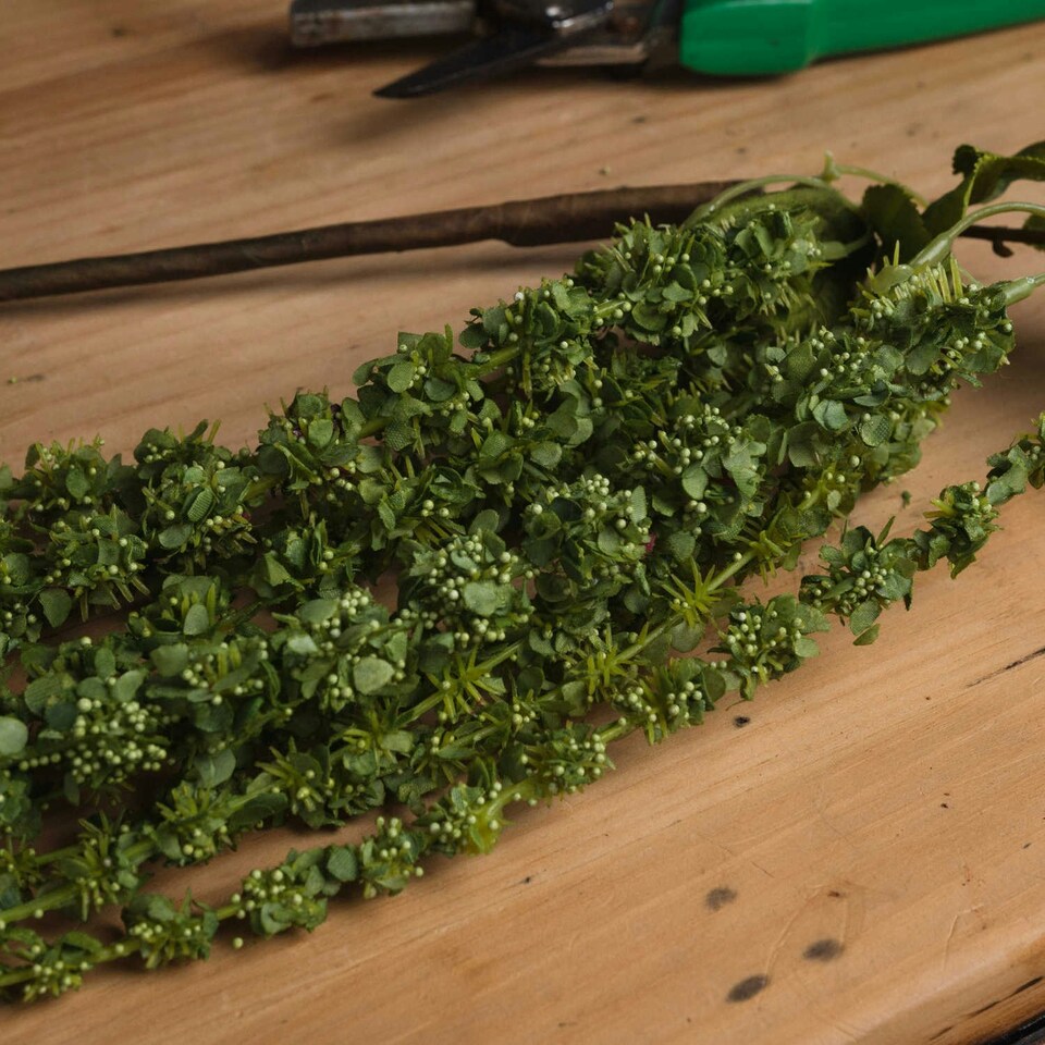 image 1 of Hill Interiors Faux Amaranthus - Green - 1m