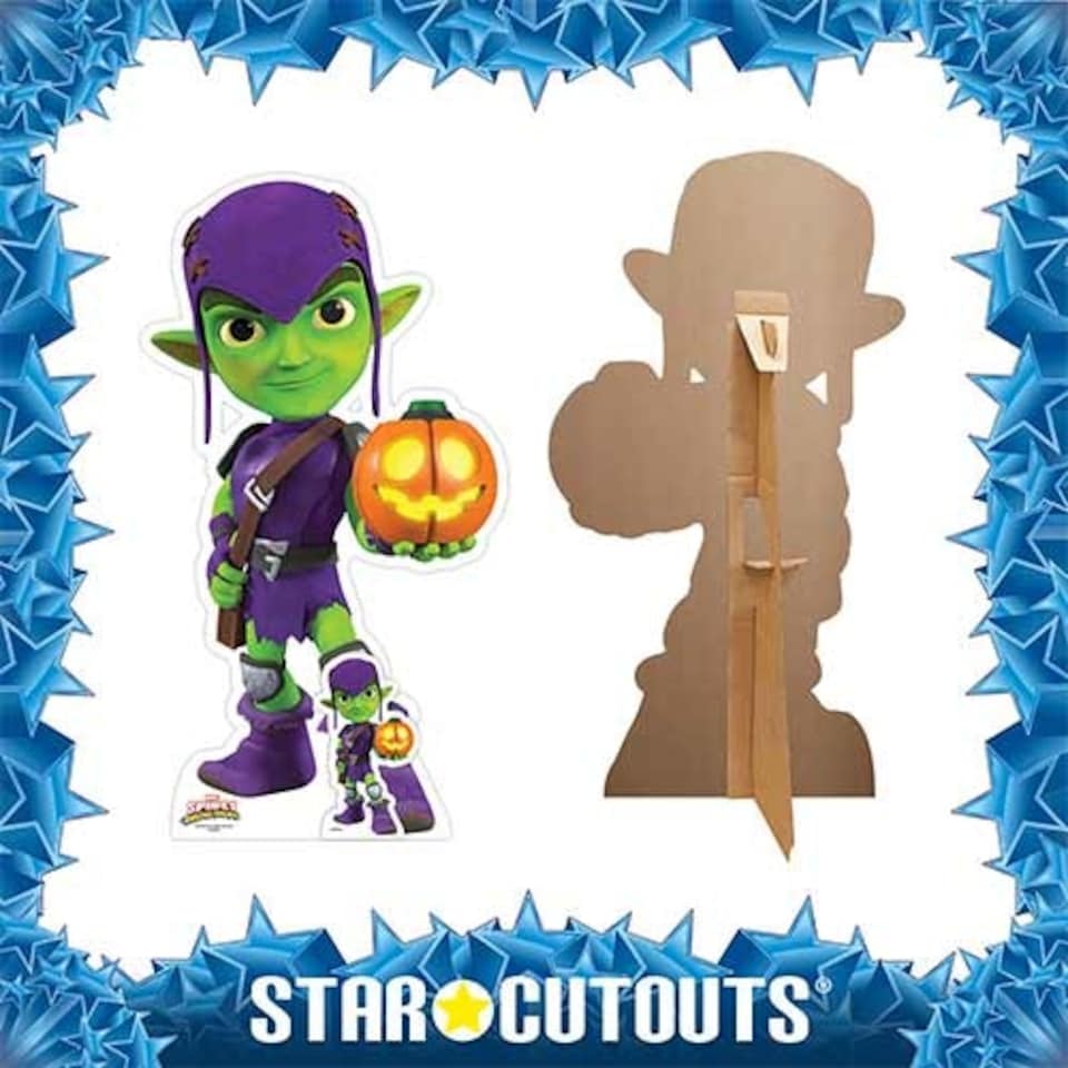 image 1 of Green Goblin - Spidey and His Amazing Friends Marvel Disney Star Mini Cardboard Cutout 95cm