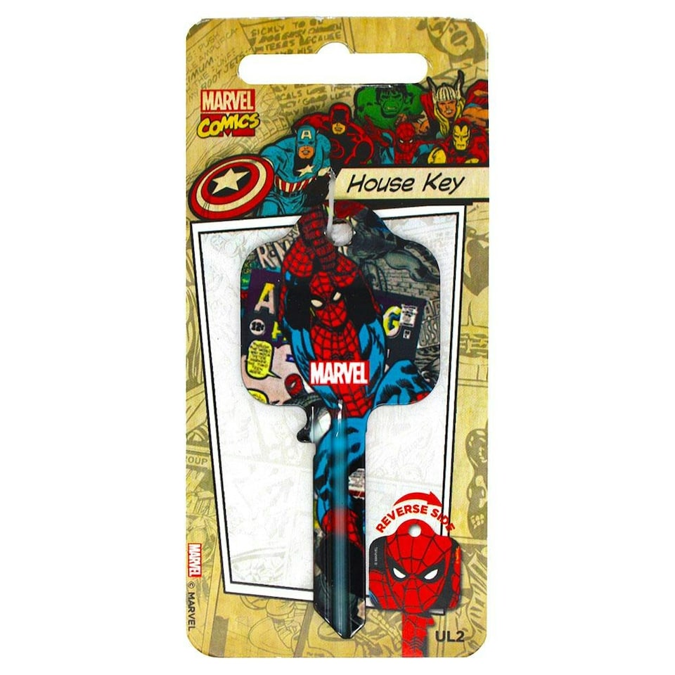 image 1 of Marvel Comics Spider-Man Door Key - Multicoloured - One Size