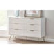 image 1 of Matte White 6 Drawer Chest