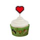 image 4 of Gaming Cupcake Food Pick Toppers - Pack of 12