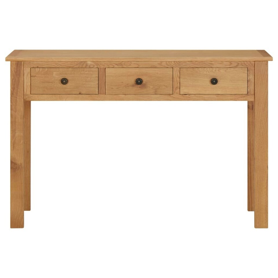 Dressing Table 110x40x75 cm Solid Oak Wood Tesco Groceries