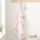 image 1 of Bianca Reversible Stripe Cotton Jacquard Bath Towel | Pink | Blush Pink | Bath towel