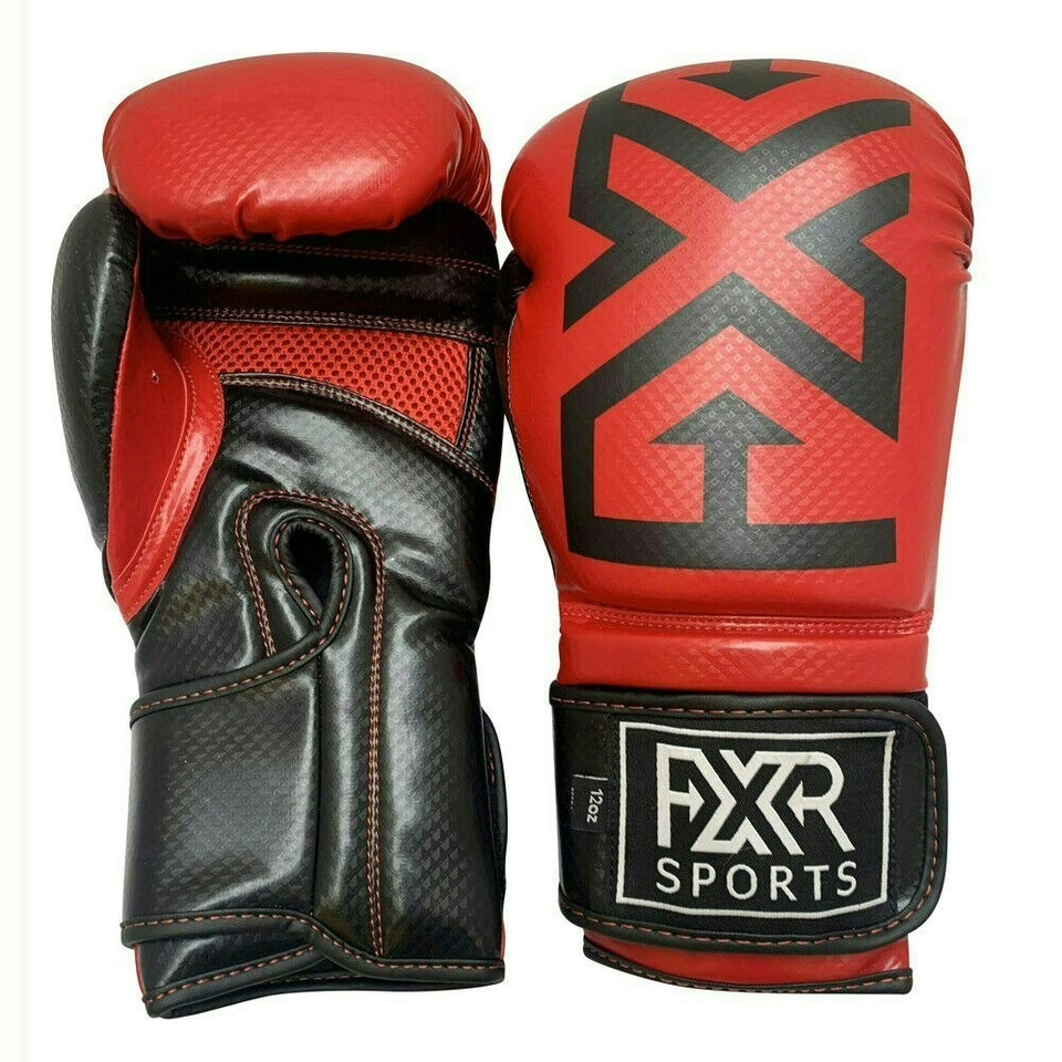 RED LEATHER BOXING GLOVES