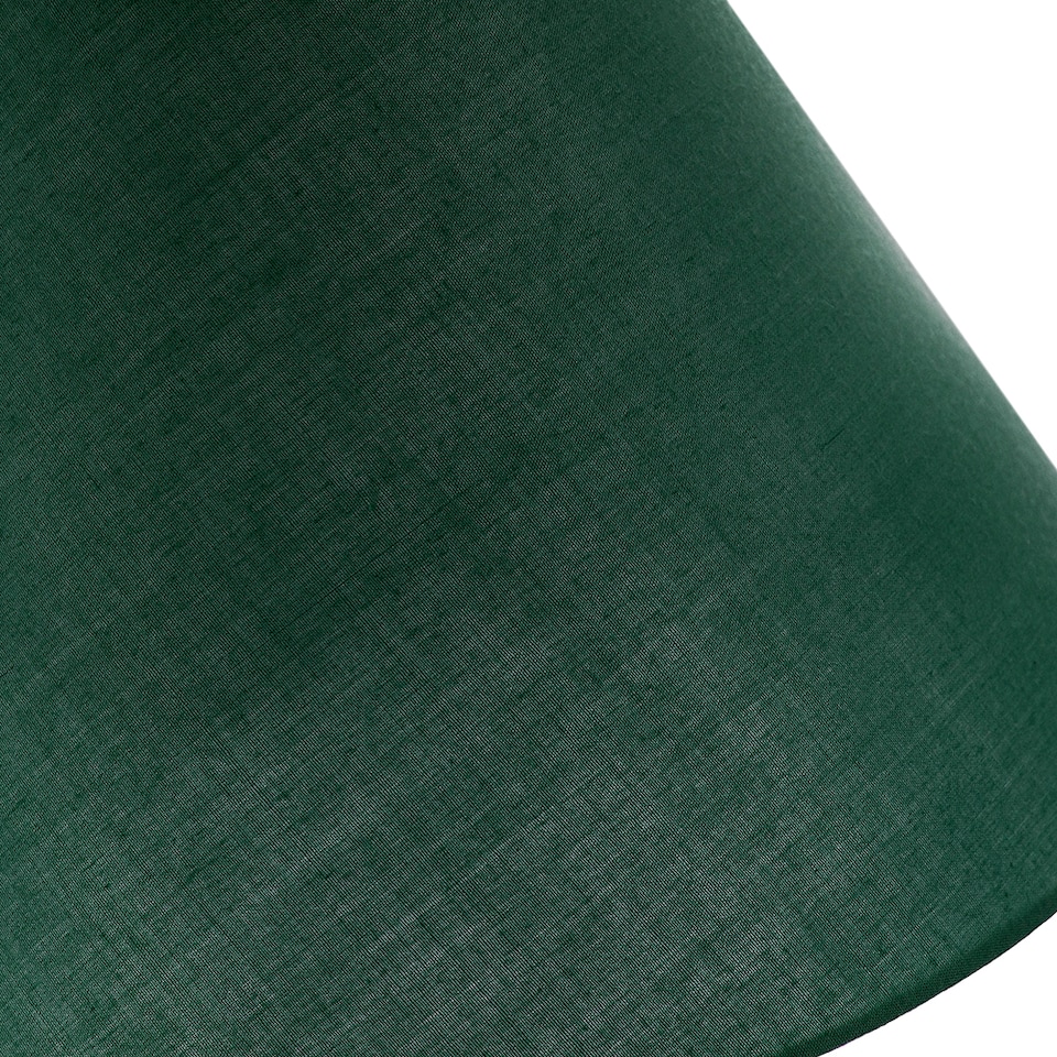image 1 of 12 Inch Forest Green Cotton Coolie Lampshade Suitable for Table Lamp or Pendant | Green
