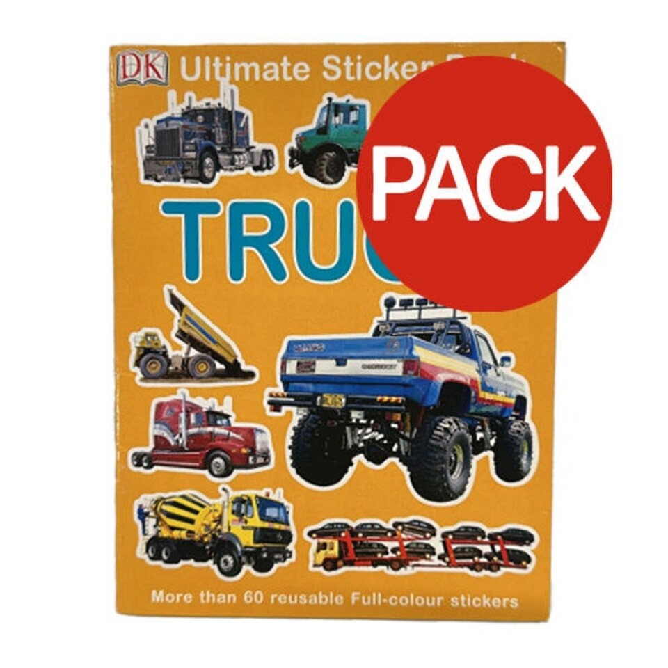 Ultimate Truck Sticker Book (Pack of 60) - Multicoloured - One Size