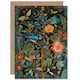 image 1 of Birds Butterfies Spring Flower Garden Art Nouveau Nature Greeting Card