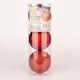 image 7 of 10cm/6Pcs Christmas Baubles Shatterproof Red,Tree Decorations