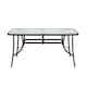 image 1 of Living and Home 150cm Tempered Glass Outdoor Coffee Table （Chair Not Included）