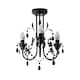 image 1 of ValueLights Odelia 3 Way Black Ceiling Light Chandelier | Black