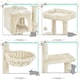 image 4 of Yaheetech 4-Level Cat Tree Condo with Perch Beige