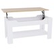 image 9 of Vida Designs Lift Up Coffee Table With Storage Compartment & Shelf, White & Oak