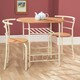 image 4 of Greenhurst 2-Seater Compact Dining Set – Light Oak Table & Chairs for Small Spaces Brown | Buttermilk