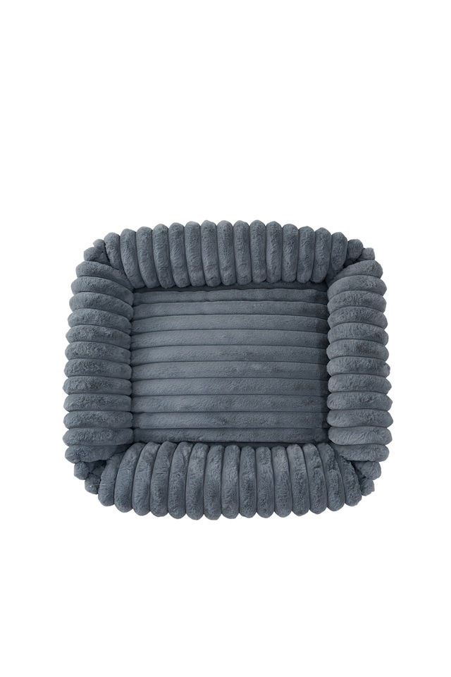 image 1 of Living and Home Soft Dog & Cat Bed,Pet Bolster Bed | Grey | Grey | M | 1