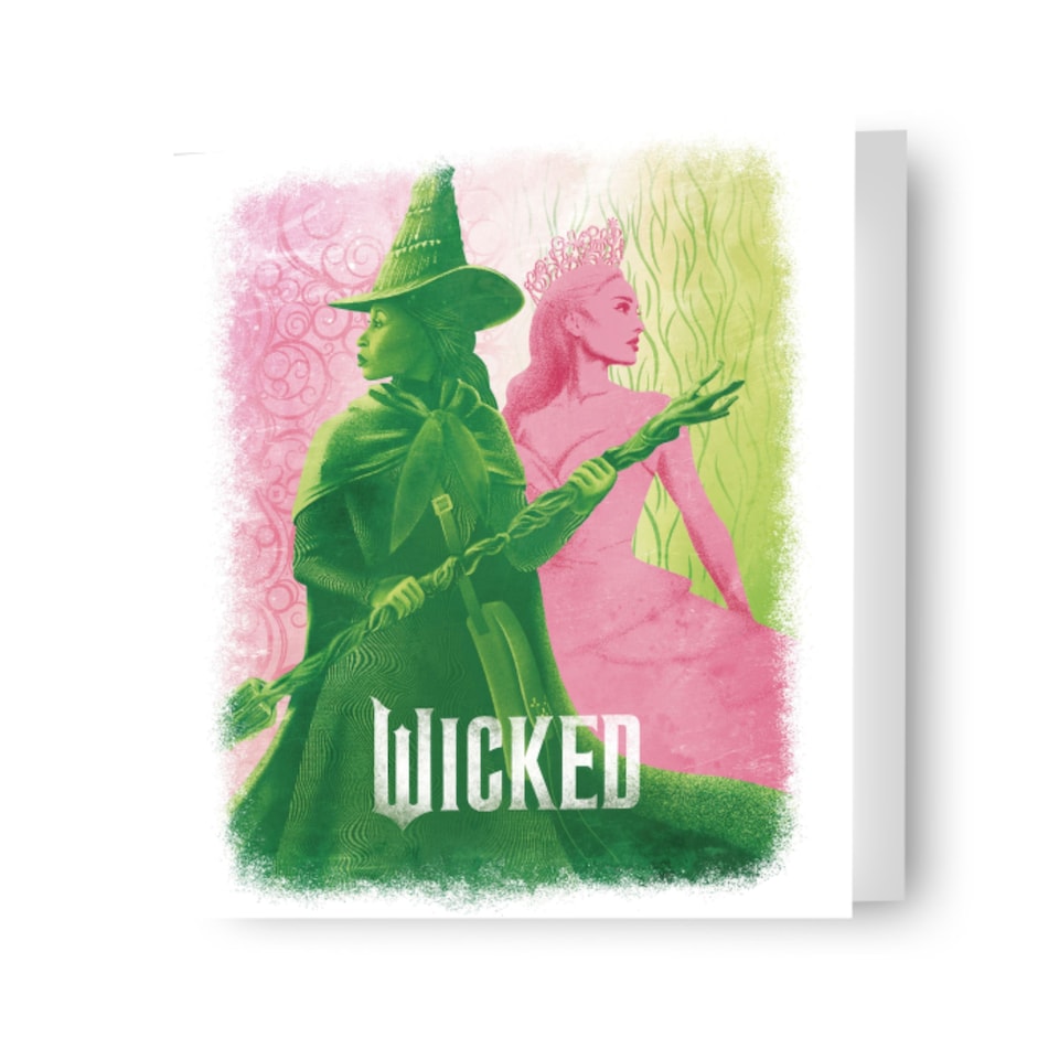 image 1 of Wicked Glinda and Elphaba Illustrated Card