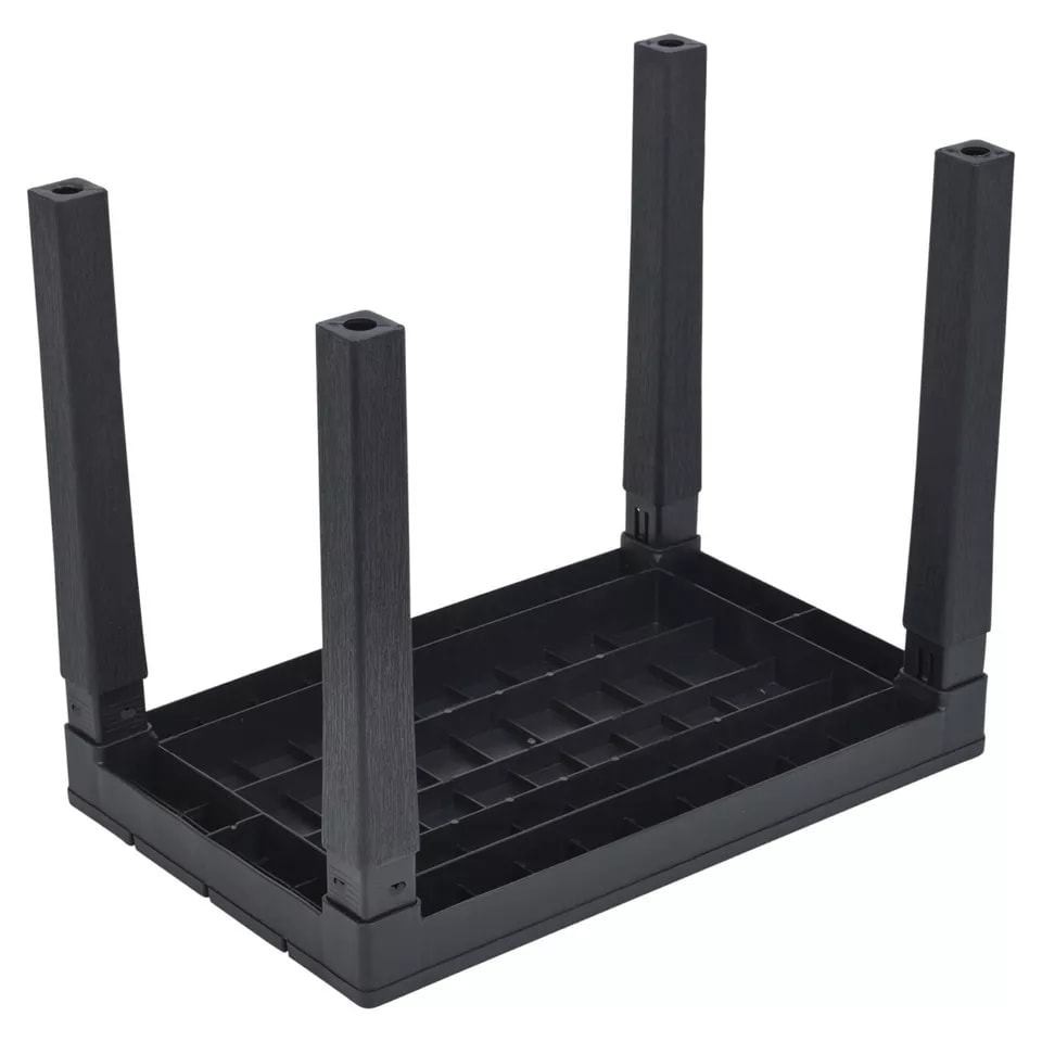 image 1 of Black Weatherproof Plastic Garden Table