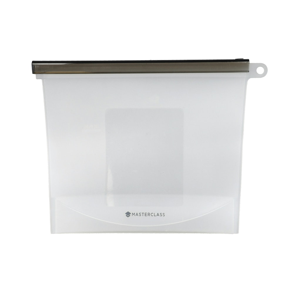 image 1 of MasterClass Food Storage Bag Clear Silicone 1L