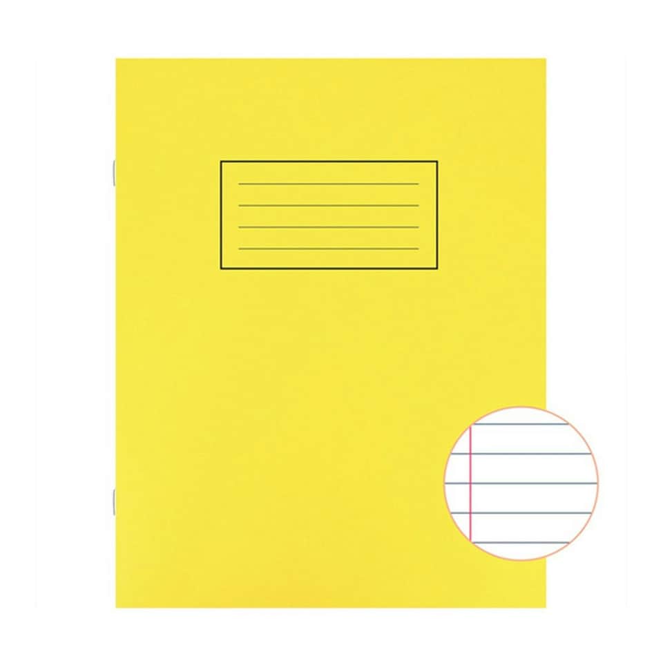 image 1 of Silvine A5 Lined Exercise Books (Pack of 10) - Yellow - One Size