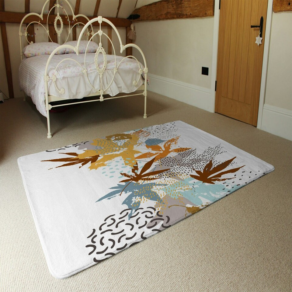 image 1 of Japanese maple leaves (Rug) Multi | Large: 140x200cm