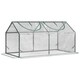 image 1 of Outsunny Greenhouse Plants Foil Tomato Vegetable House W/ 2 Windows White