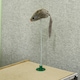 image 8 of PawHut TV-Shaped Cat House, Cardboard with Scratcher Catnip Toy Mouse