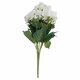 image 1 of White Hydrangea Bouquet Artificial Flower - Fabric/Plastic - L34 x W34 x H54 cm - Cream
