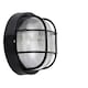 image 2 of ValueLights Pendle Bulkhead light Matte Black Bulkhead Light and E27 Candle LED 4W Warm White 3000K Bulb Black