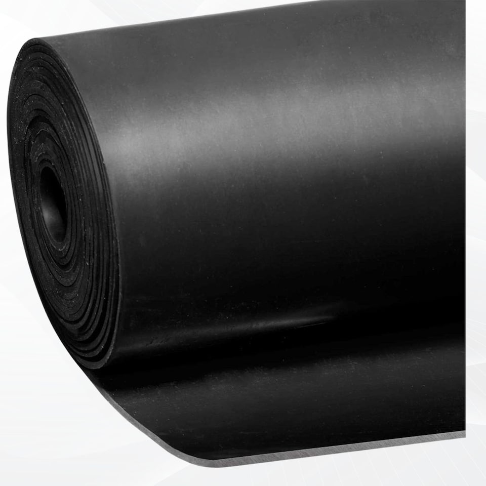 image 1 of Rubber Flooring Matting - 1.2m x 1m x 3mm - Smooth - Workshop Garage Shed Van Non-Slip