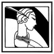 image 2 of Art deco woman (Picture Frame) Brown | Oak | L