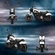 image 8 of HOMCOM 6V Electric Motorbike with Training Wheels, One-Button Start - White