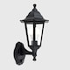 image 3 of ValueLights Black Outdoor Security PIR Motion Sensor IP44 Rated Wall Light Lantern - Complete with 1 x 6w LED ES E27 Bulb | Black
