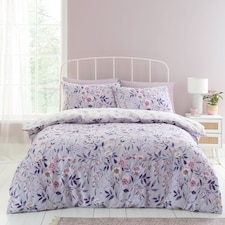 Isadora Floral Reversible Duvet Cover Set | Purple | Lilac