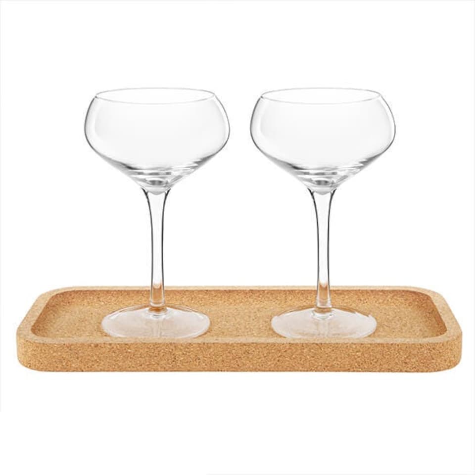 image 1 of Final Touch Set of 2 Espresso Martini Flight Glasses