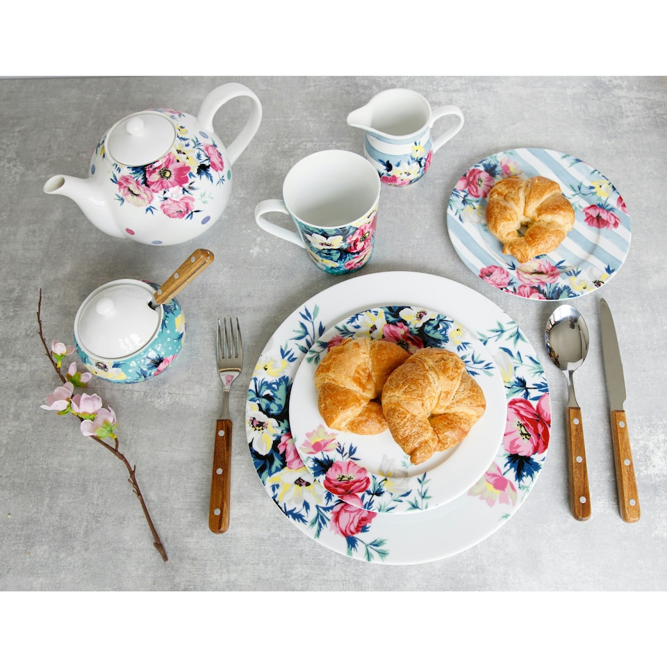 image 1 of Mikasa Clovelly Porcelain 330ml Seafoam Green Conical Mug | Blue