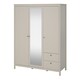 image 3 of Madrid Wardrobe with 2 Doors + 1 Mirror Door + 2 Drawers in Cashmere Cream