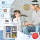 image 7 of ZONEKIZ Toy Organiser with Two Non-Woven Fabric Drawers for Bedroom - White White | 61.8 x 29.9 x 61.8cm