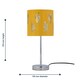 image 8 of Chrome Stick Table Lamp with Ochre Cut Out Shade | Chrome | Yellow | Medium | 1